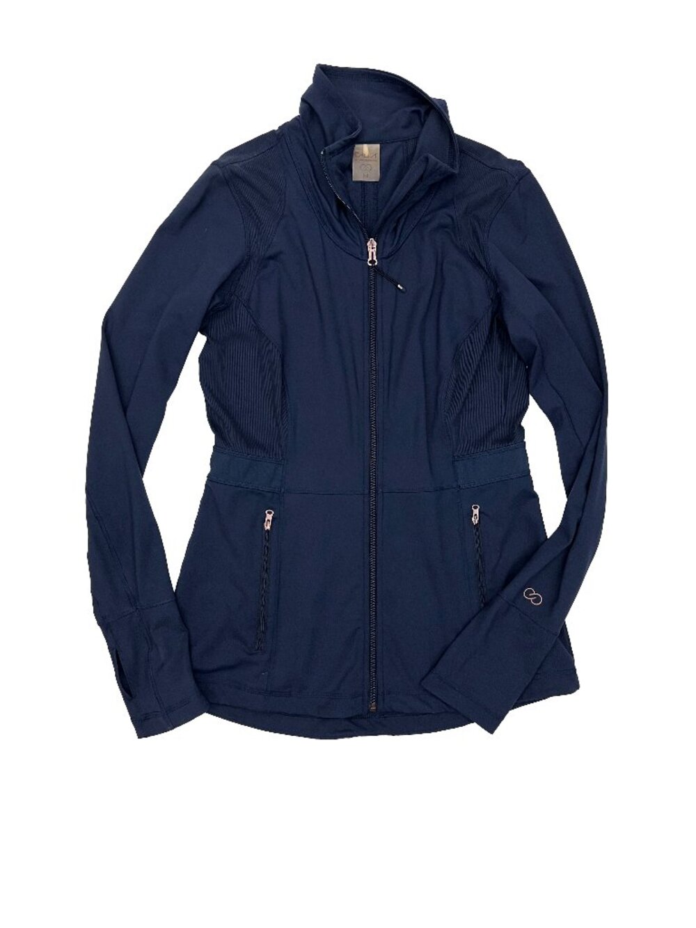 Calia by Carrie Underwood Blue Core Fitness Full Zip Track Jacket Womens M